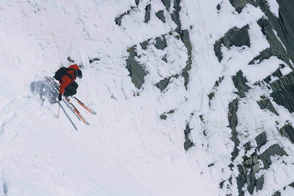 Ski freeride hors pistes à Chamonix