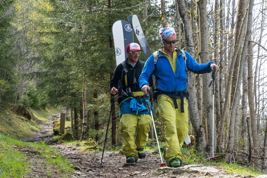 Ski freeride hors pistes à Chamonix