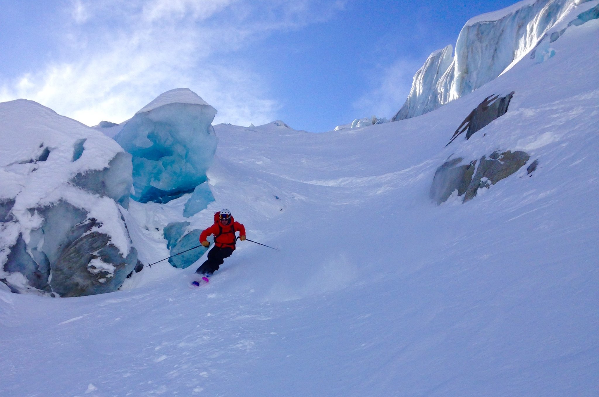 Ski freeride hors pistes à Courmayeur