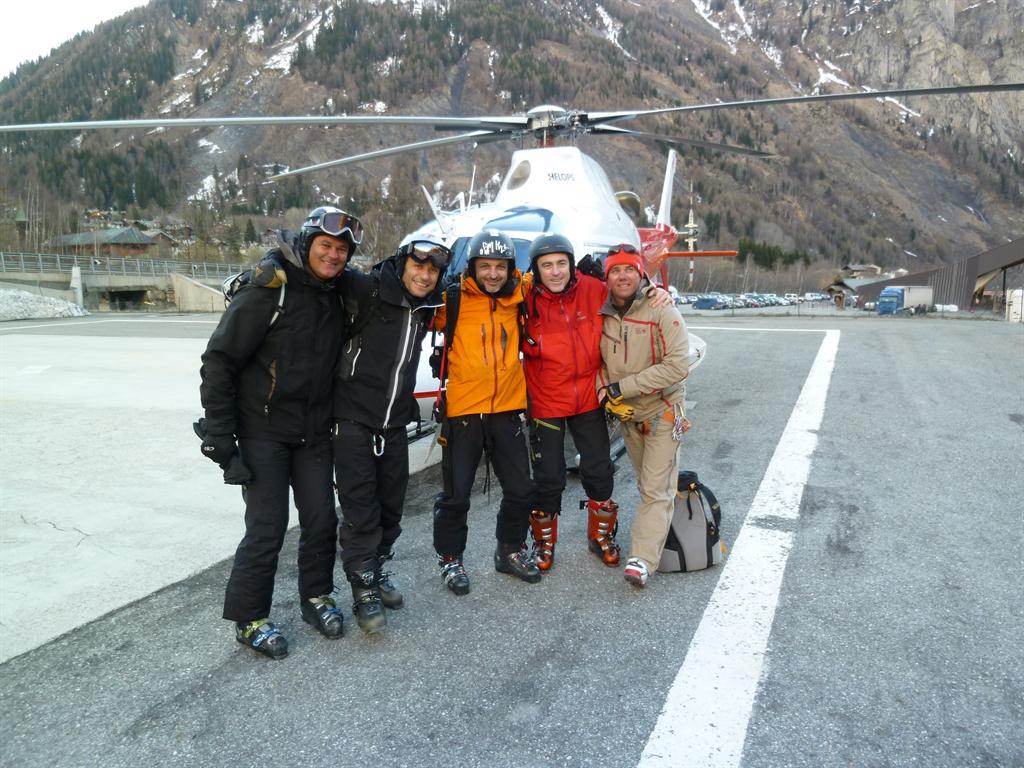 Ski freeride hors pistes à Chamonix